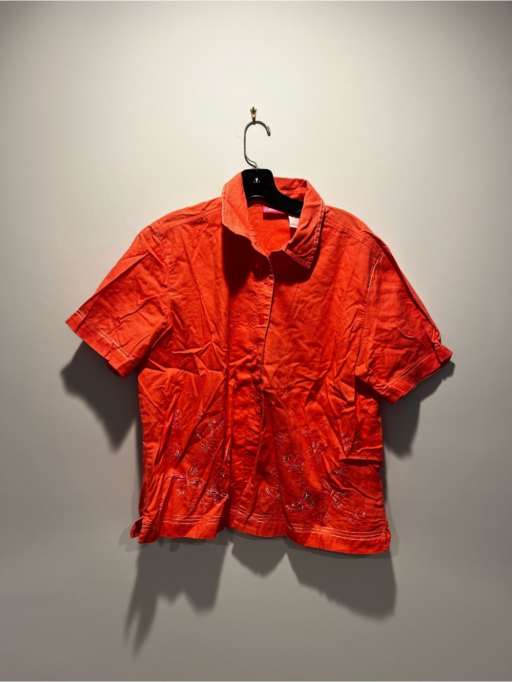 Pappagallo coral Short-Sleeve Button-Down Shirt